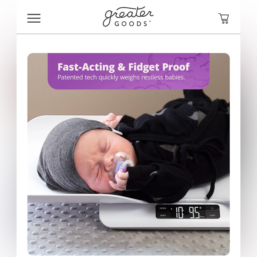 Greater Goods Baby Scale - gray